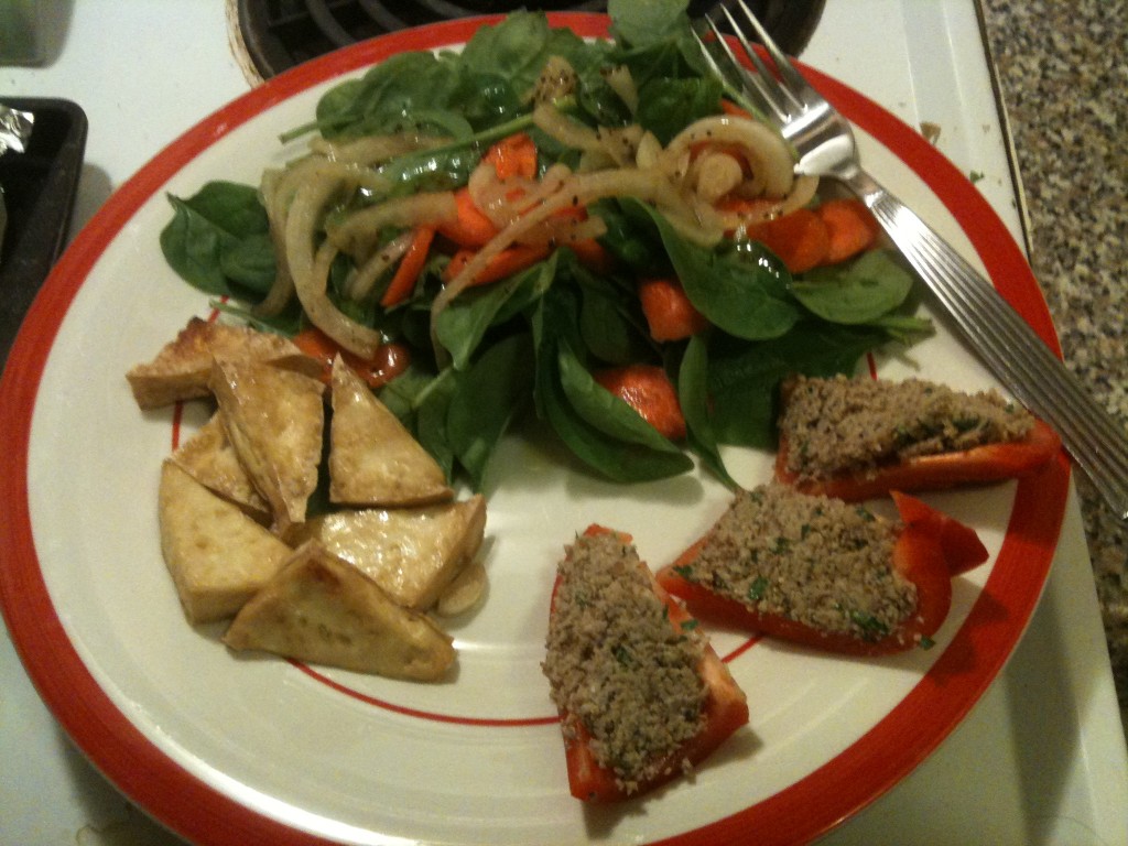 spinach_salad_tofu_pate