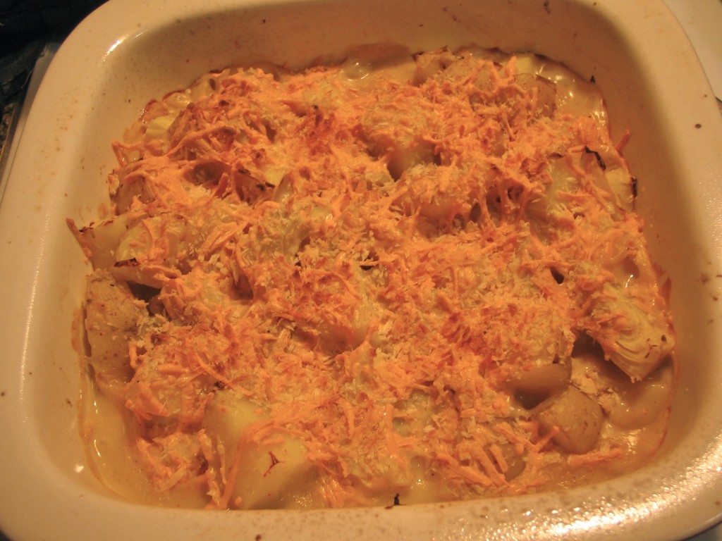 Artichoke Potato Gratin