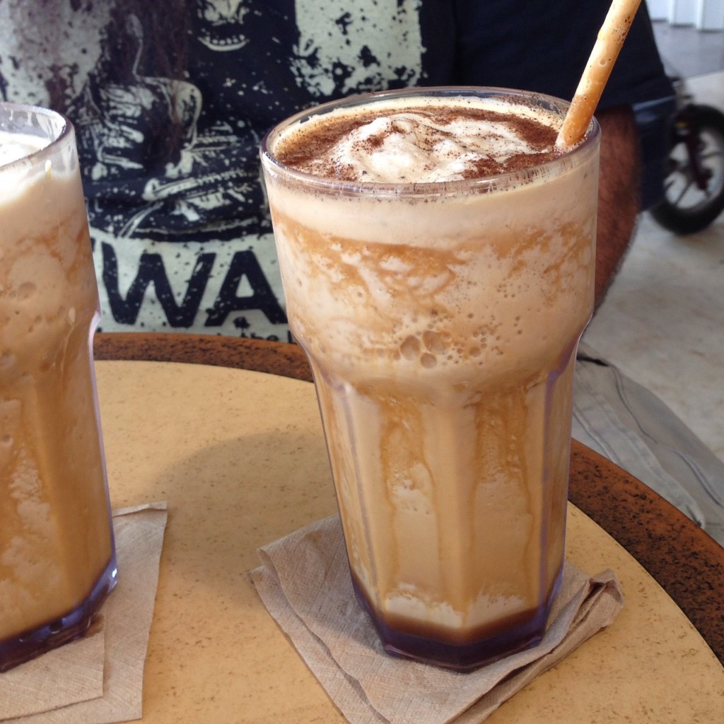 vegan espresso frappe