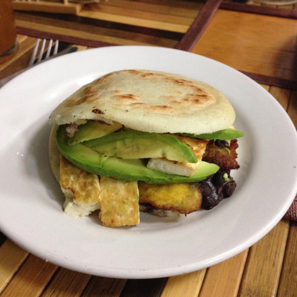 vegan arepa