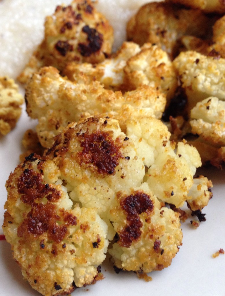 vegan cheesy roasted cauliflower