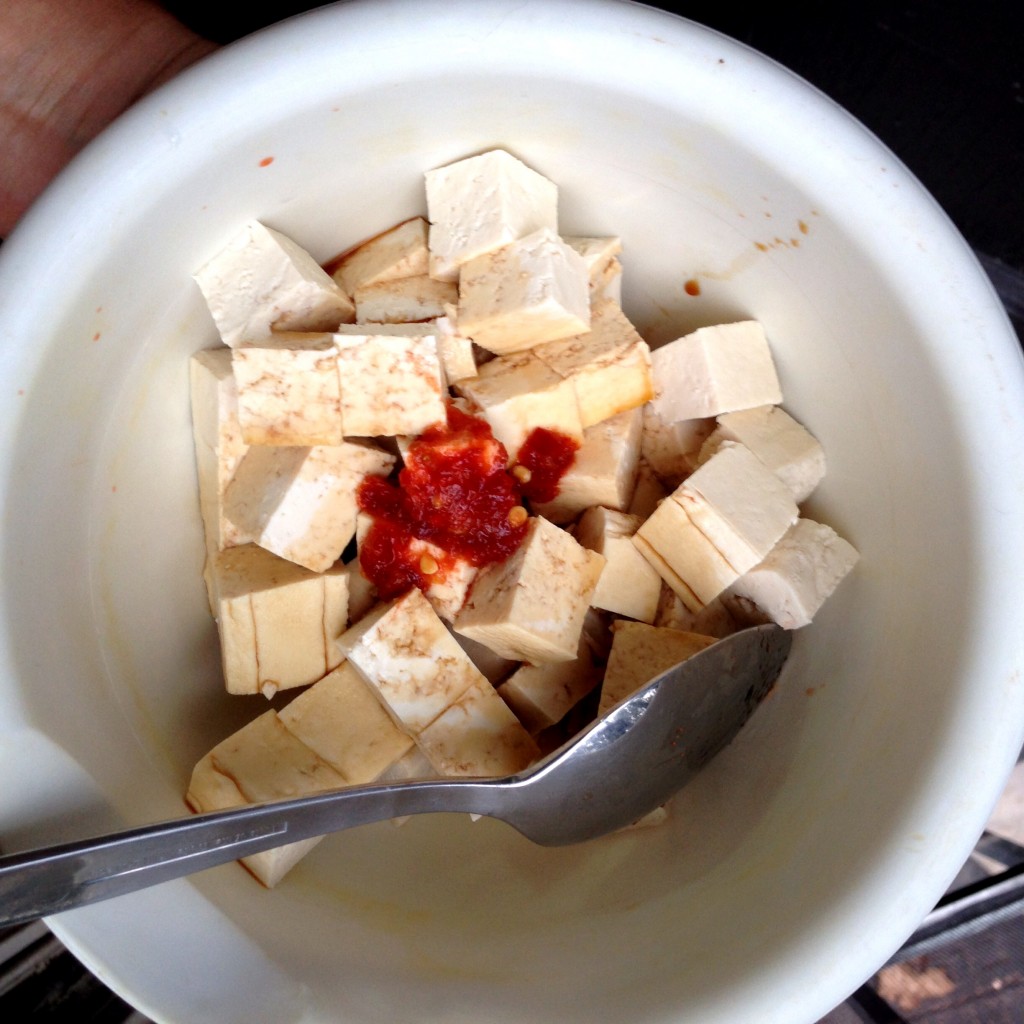 bowl of tofu