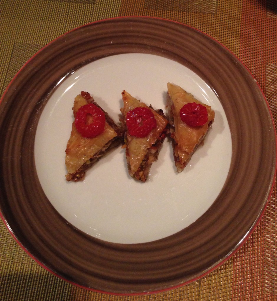 vegan phyllo dessert