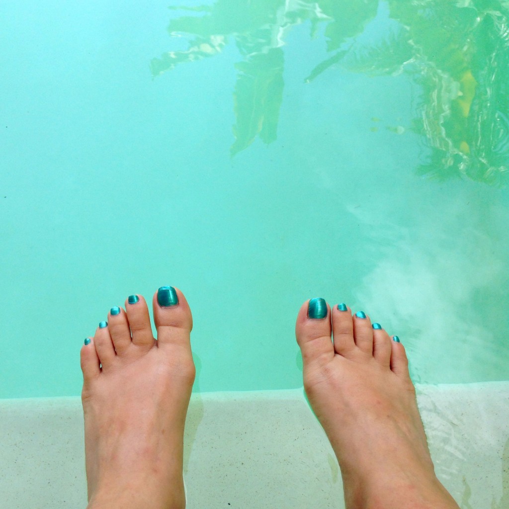 obligatory summer toes and pool